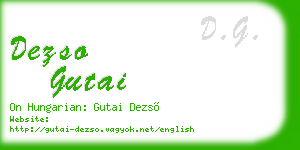 dezso gutai business card