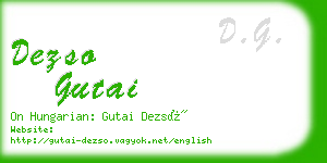 dezso gutai business card